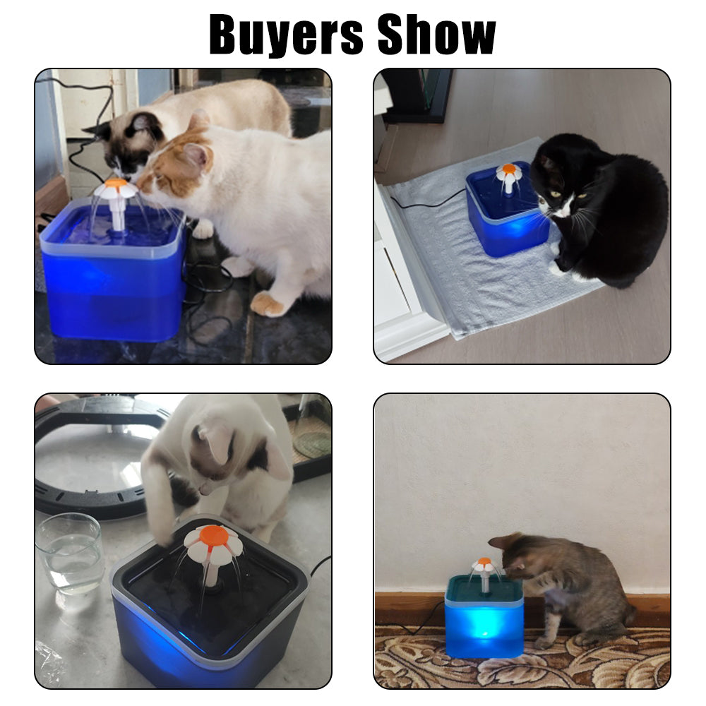 USB Charging For Water Cat Drinking Fountain Pet Dispenser With