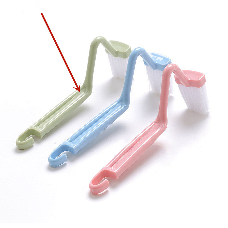 Curved Toilet Brush Gap Cleaning Tool Bathroom Accessory Long