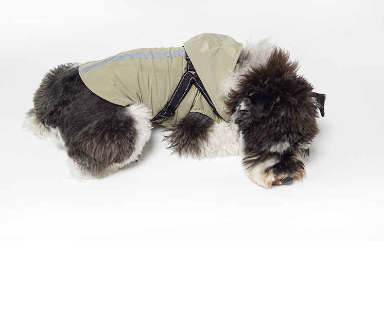 New Pet Raincoat Dog Poncho Cape Reflective Large Clothes Pet