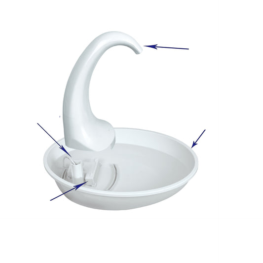 Pet Drinking Fountain Cat Feeding Water Flowing