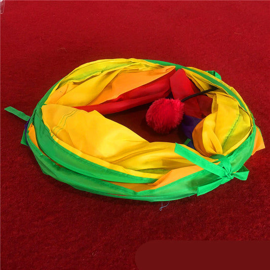 Rainbow Cat Tunnel Color Climbing Frame Litter