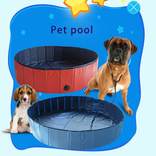 Portable Pet Pool Foldable Dog Cat Bathtub Pet Supplies Outdoor