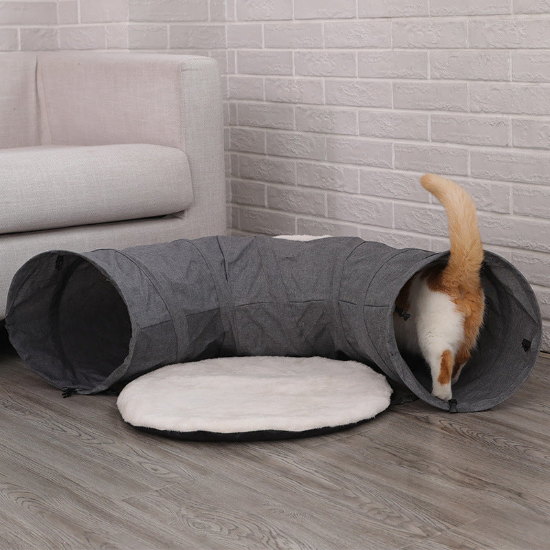 Cat Cave Litter Four Seasons Universal Tunnel Closed House Supplies