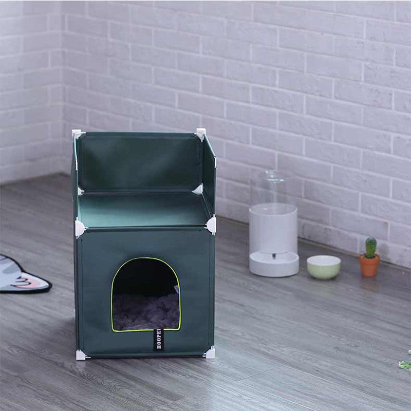 Warm Cat House Double Villa Fully Enclosed