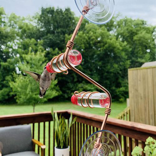Garden Bird Feeder Supplies Hummingbird Drinker Suction Cup Easy To
