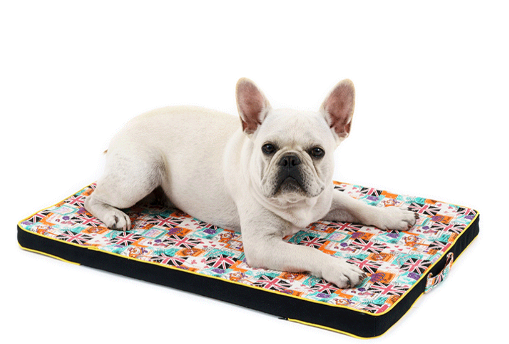 Thickened Pet Printing Canvas Dog Mats Bed Mattresses