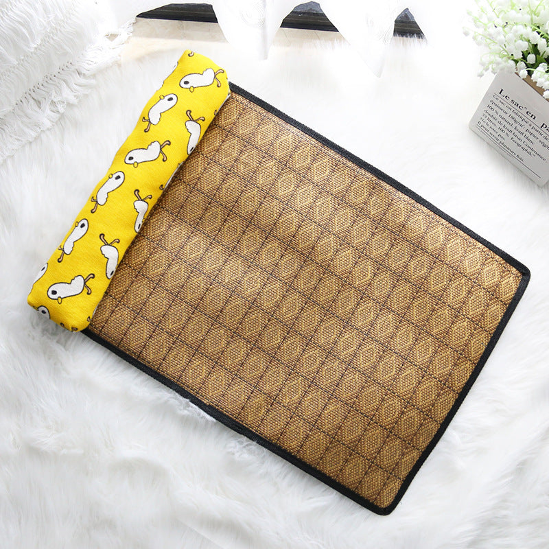 Summer Rattan Pet Mat Pillow Cushion Cooling Catmat Ice Pad