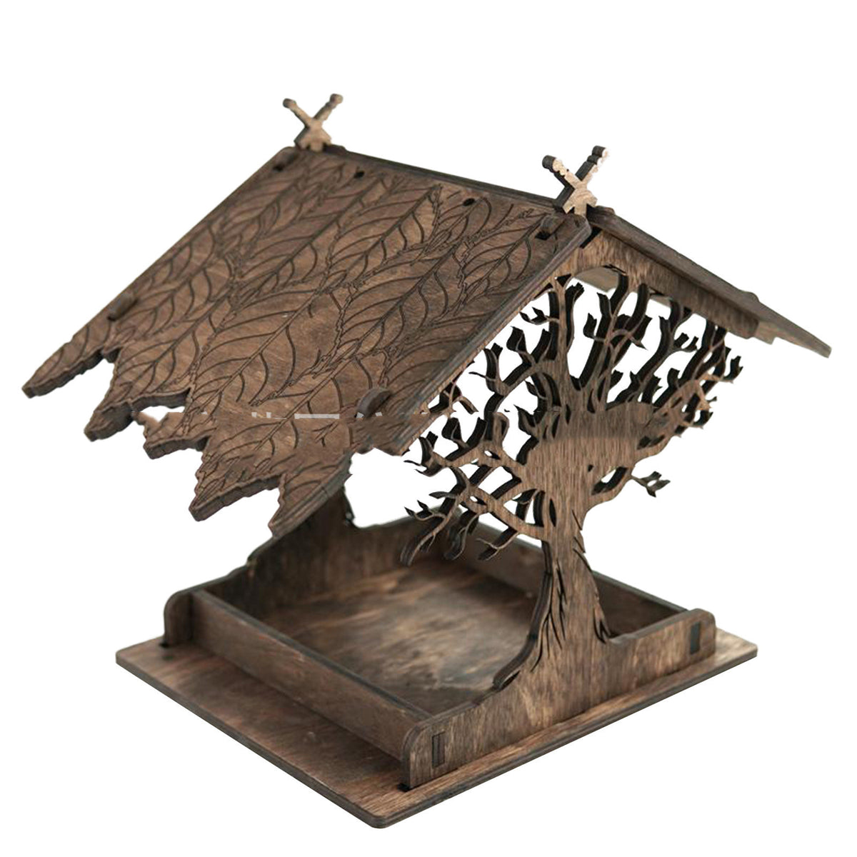 Wooden Home Garden Outdoor Bird Feeder Pendant Decoration