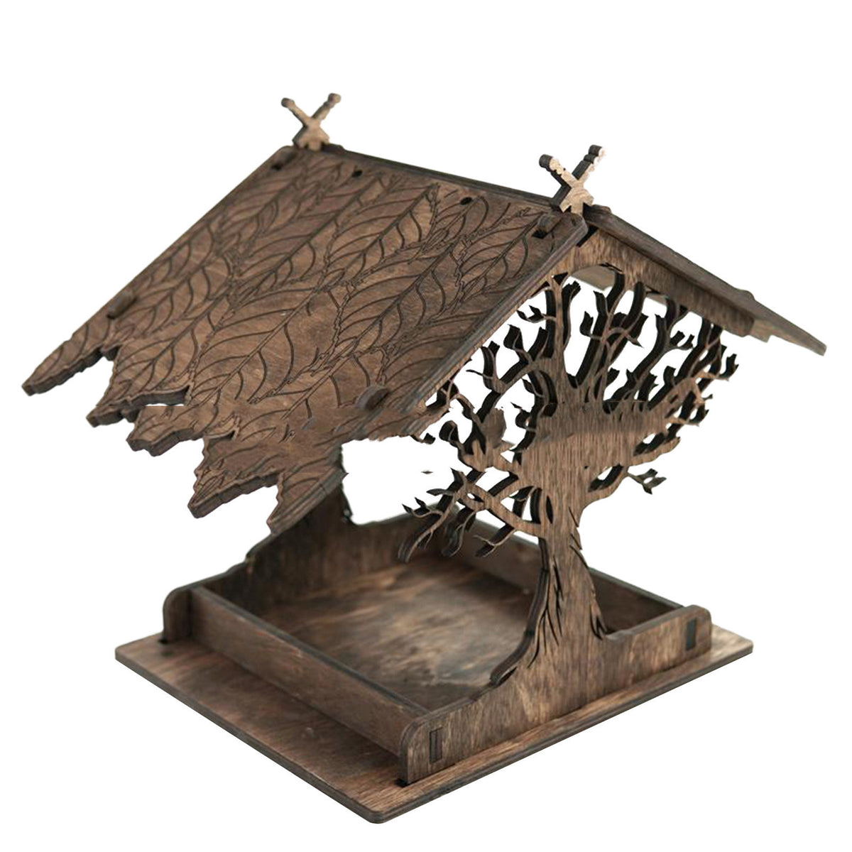 Wooden Home Garden Outdoor Bird Feeder Pendant Decoration