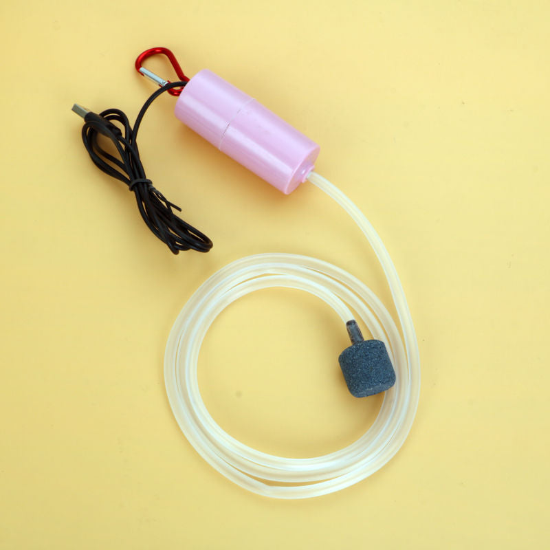 Aquarium Fish Tank USB Oxygen Air Pump Mute Energy Saving Supplies