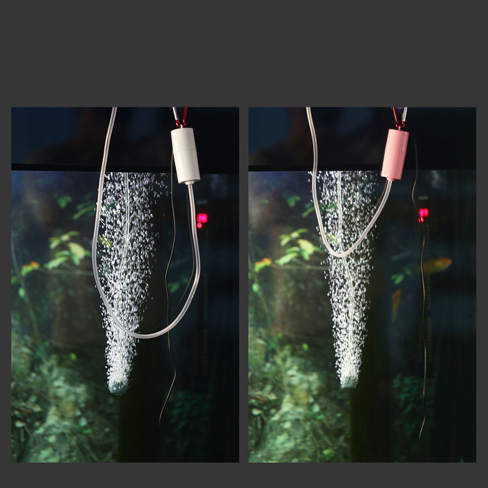 Aquarium Fish Tank USB Oxygen Air Pump Mute Energy Saving Supplies