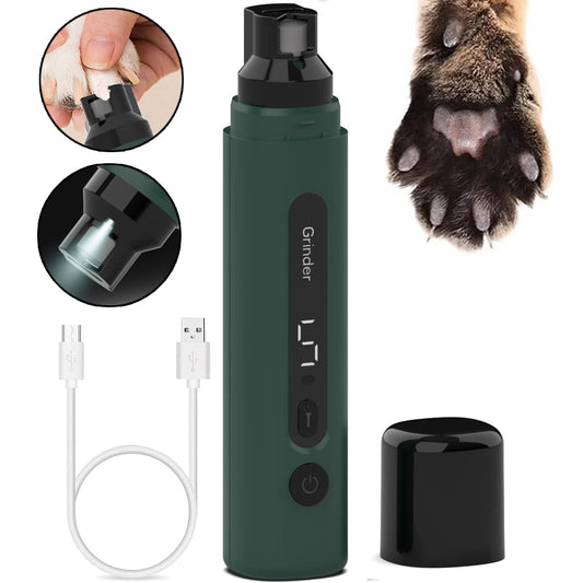 Dog Nail Grinder Electric Pet Trimmers Rechargeable Cat Grinders