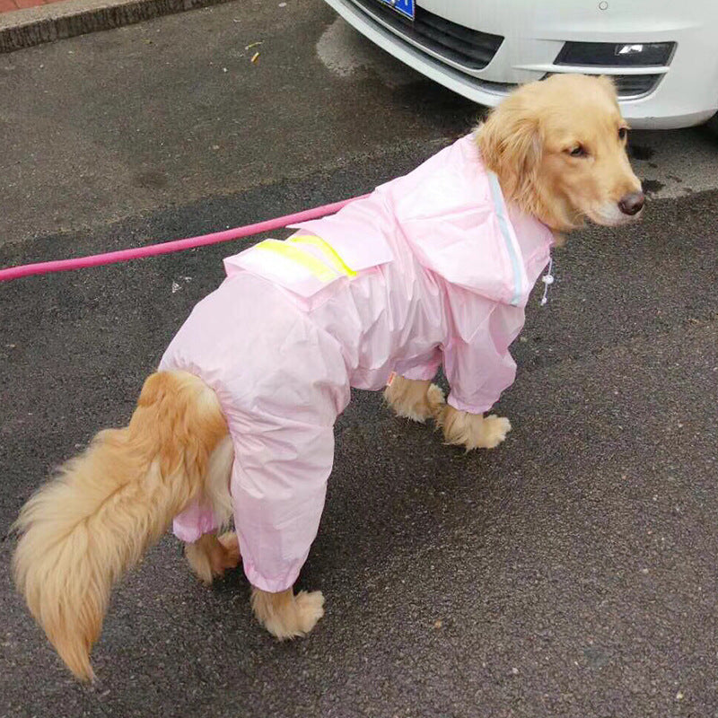 Dog Raincoat Border Shepherd Clothing Waterproof