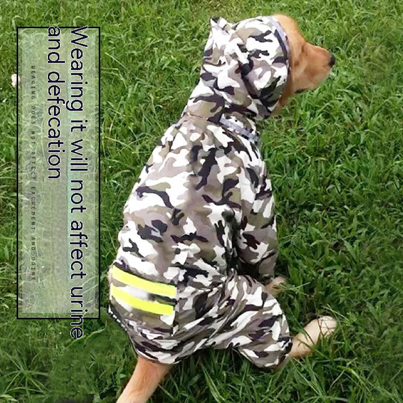 Dog Raincoat Border Shepherd Clothing Waterproof