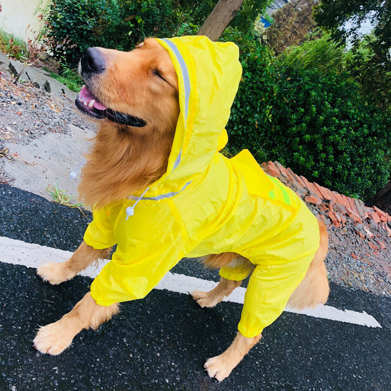 Dog Raincoat Border Shepherd Clothing Waterproof
