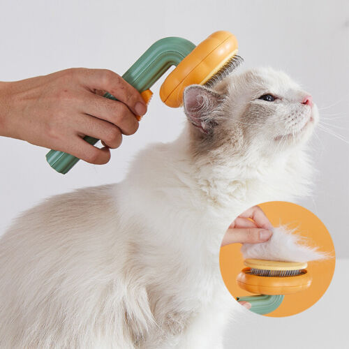 Pet Pumpkin Brush Pet Grooming Self Cleaning Slicker For Dogs Cats