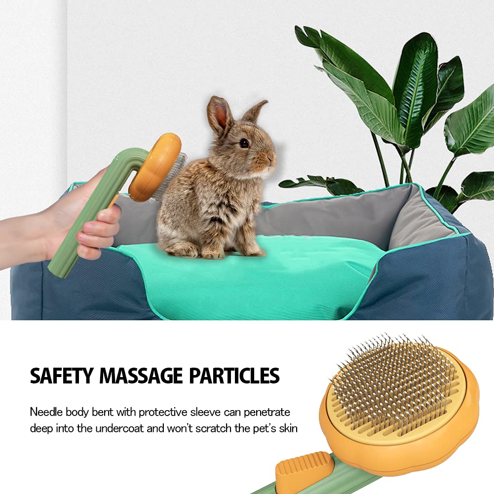 Pet Pumpkin Brush Pet Grooming Self Cleaning Slicker For Dogs Cats