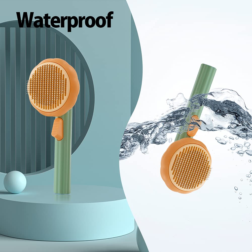 Pet Pumpkin Brush Pet Grooming Self Cleaning Slicker For Dogs Cats