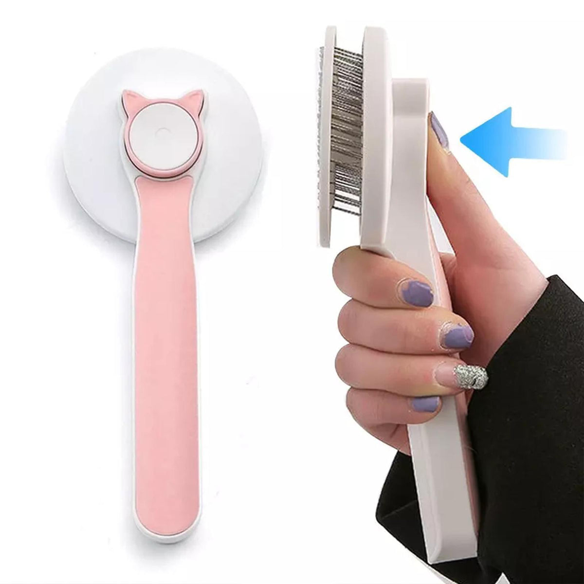 Pet Self Cleaning Cat Brushes Grooming Brush For Dogs Cats For Long