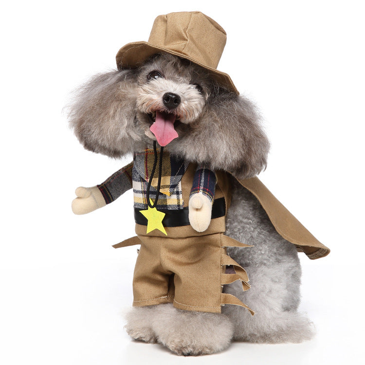 Cosplay Pet Supplies Standing Outfit Funny Dog Clothes Upright
