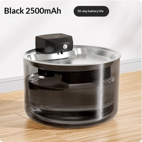 Stainless Steel Cat Water Fountain Wireless Cordless And Automatic