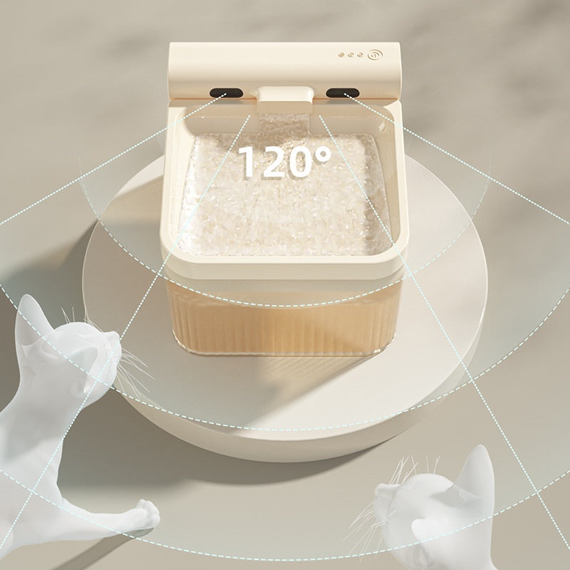Plastic Pet Smart Water Dispenser Good-looking Triple Filter