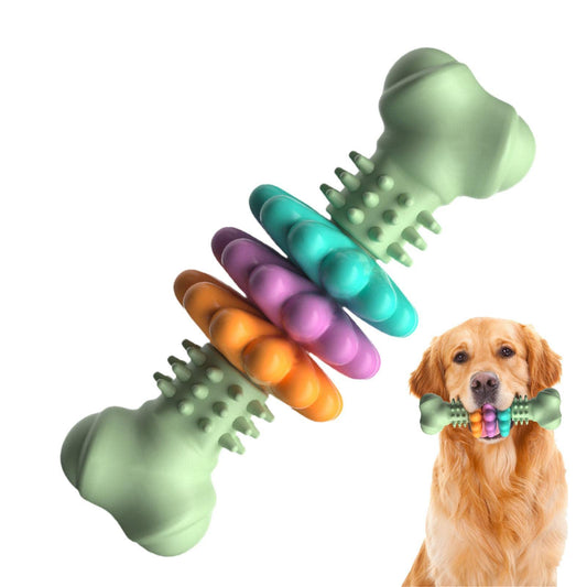Dog Chew Toy Bone Type Dogs Teeth Cleaning Toys Indestructible Tpr