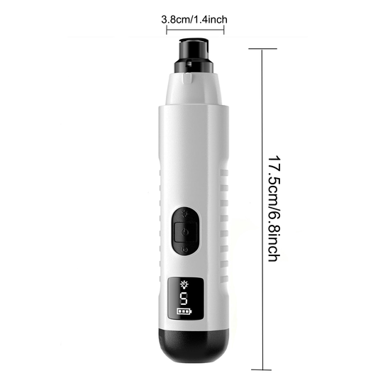 2026 New Silent Groom Pro Dog Nail Grinder 5-speed With LED Light