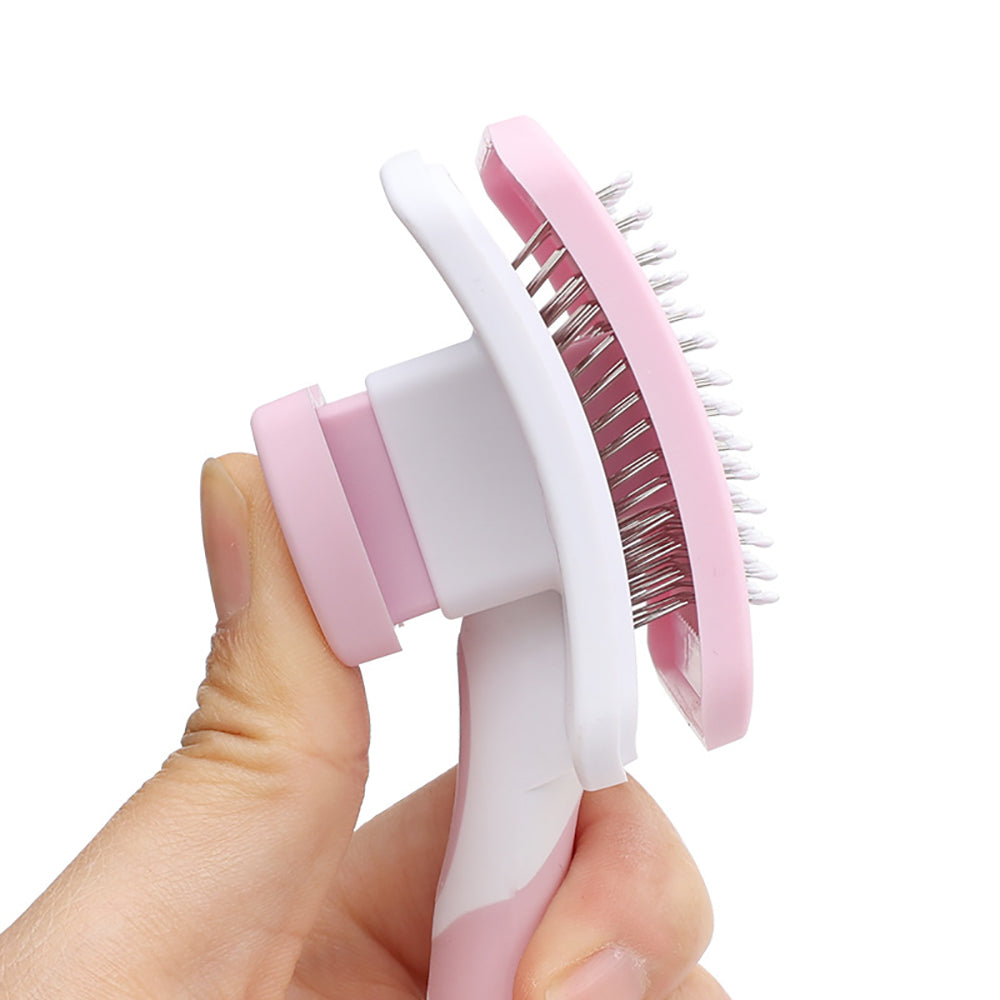 Self Cleaning Slicker Brush For Dogs Cats Pets-one Click