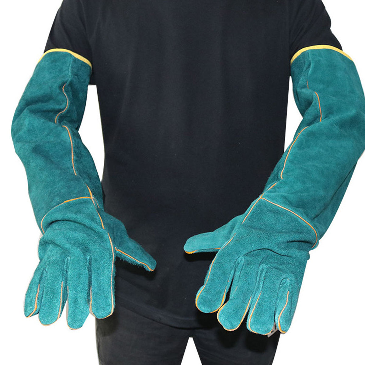 Multi-function Anti-bite Safety Gloves Ultra Long Leather Pets Grip