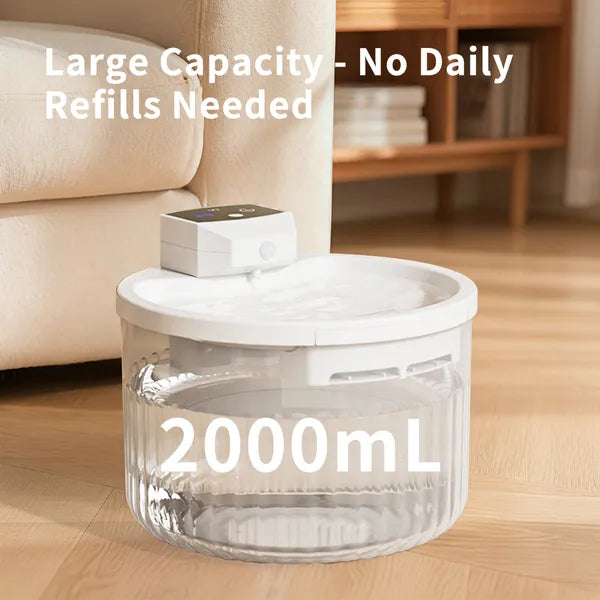 Pet Water Fountain Large Capacity Automatic Cat Dispenser With No