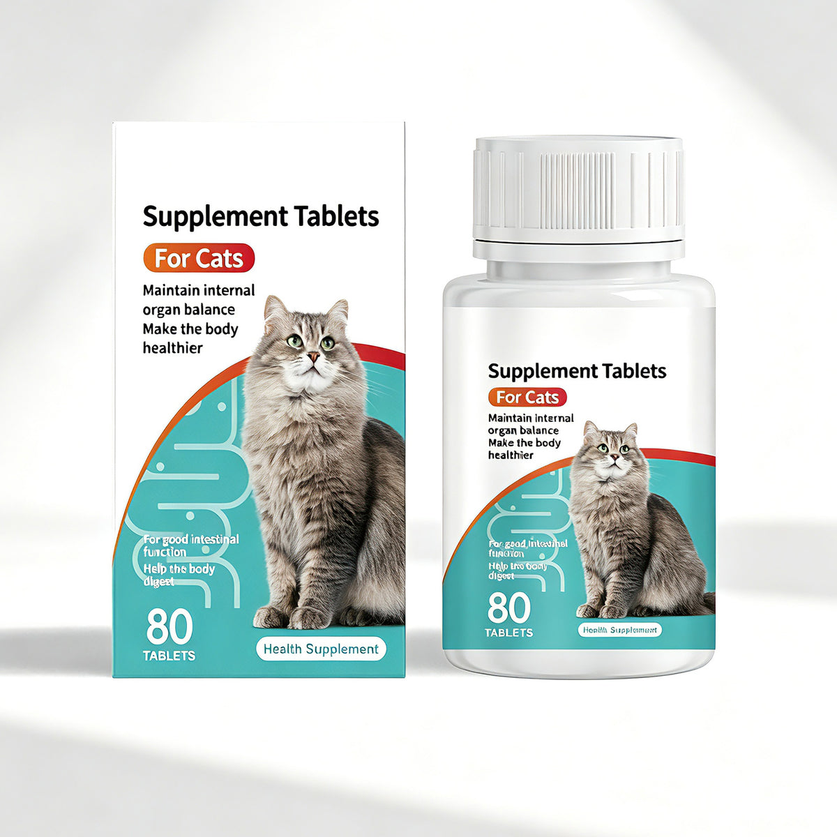 Cat Probiotic Supplement Tablets Gut Digestive Health Support With
