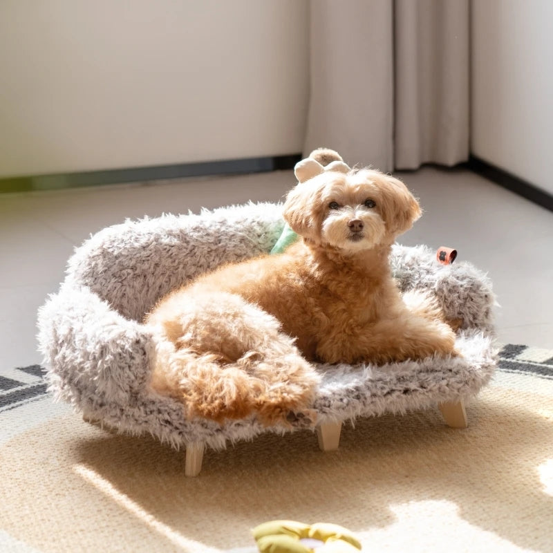 Wooden Pet Bed Kennel Dogs And Cats Luxury Cat Pet Safety Small