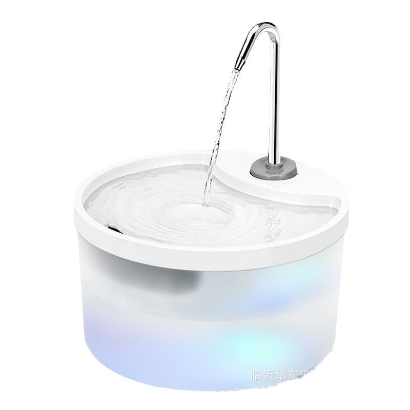Smart Self-circulating Filtered Pet Water Fountain That Operates