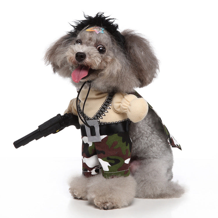 Cosplay Pet Supplies Standing Outfit Funny Dog Clothes Upright