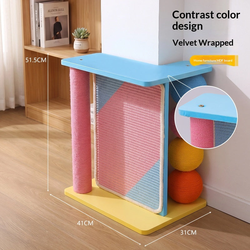 Cat Tree And Scratching Post Combo Durable And Chip-resistant Pet