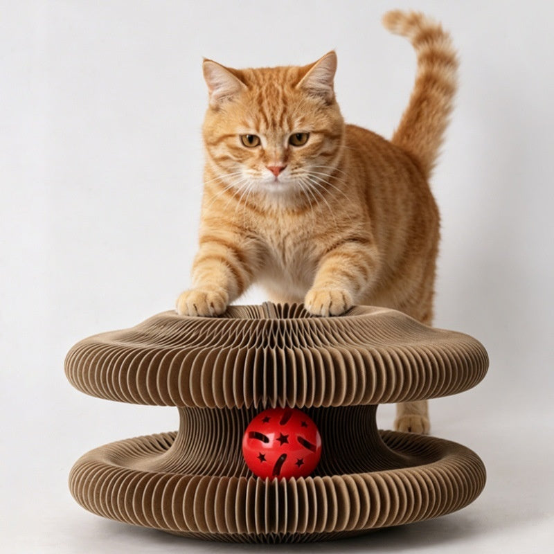 Cat Scratching Post With Magnetic Attachmentsversatile Corrugated