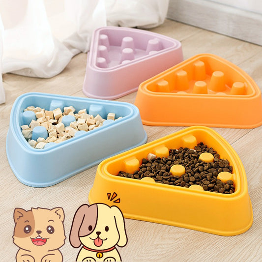 Pet Cat Dog Bowl Cartoon Pizza Single Slow Food