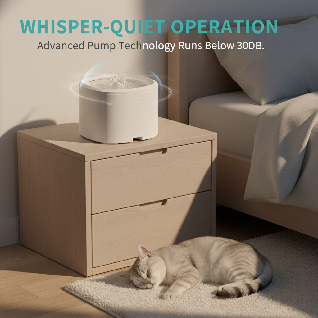Ultra Quiet Anti-dry Burn Pet Water Fountain 3l Circulating