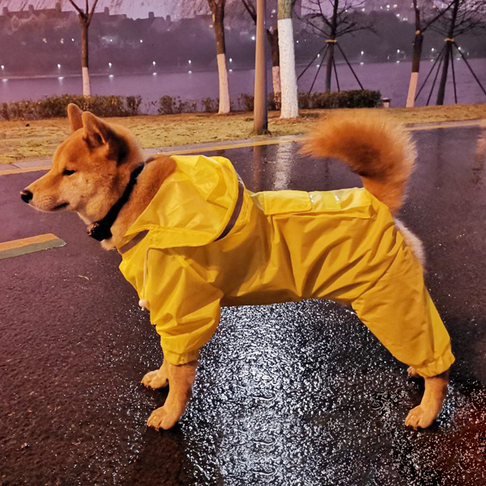 Golden Retriever Hooded Raincoat Dog Samoyed Medium