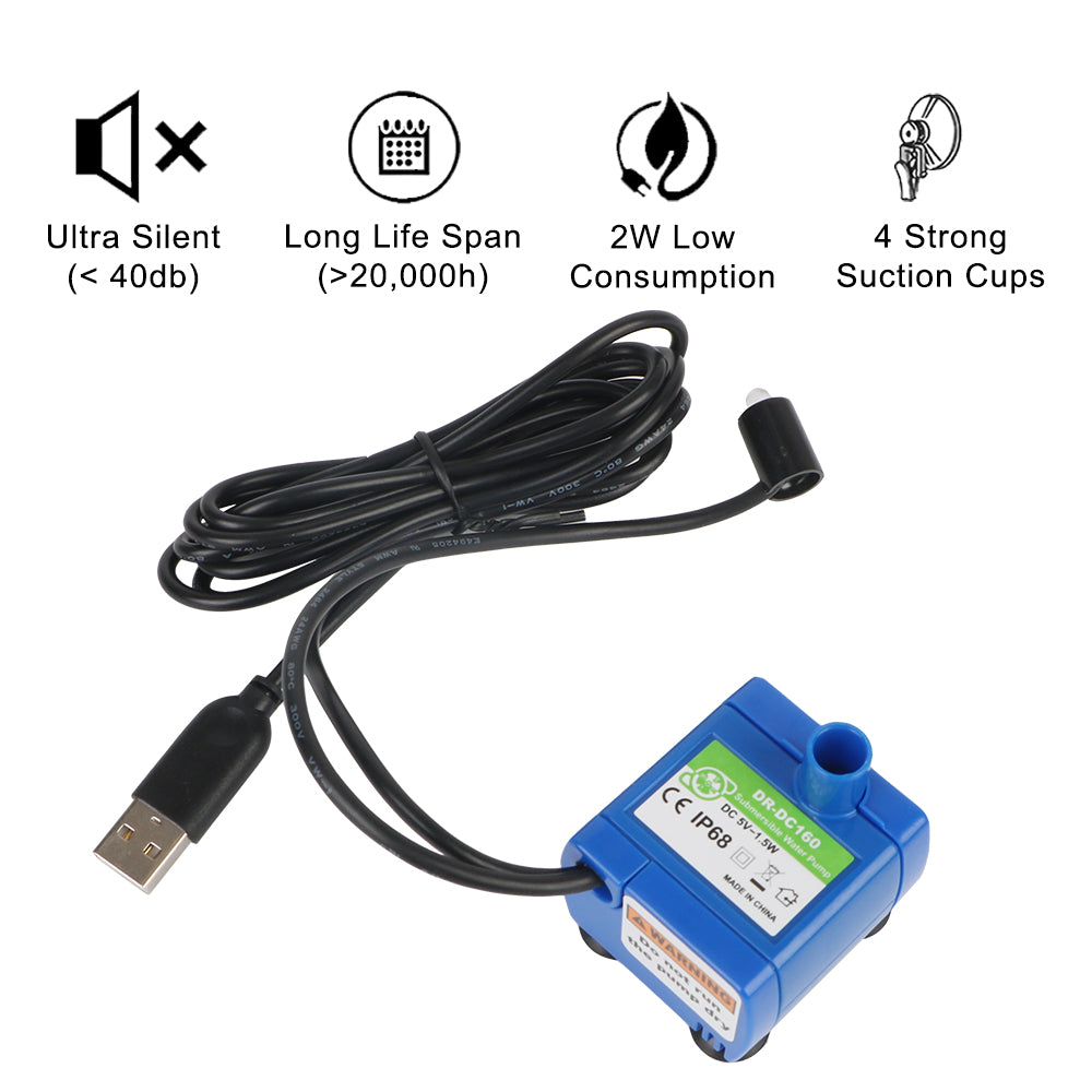 USB Charging For Water Cat Drinking Fountain Pet Dispenser With