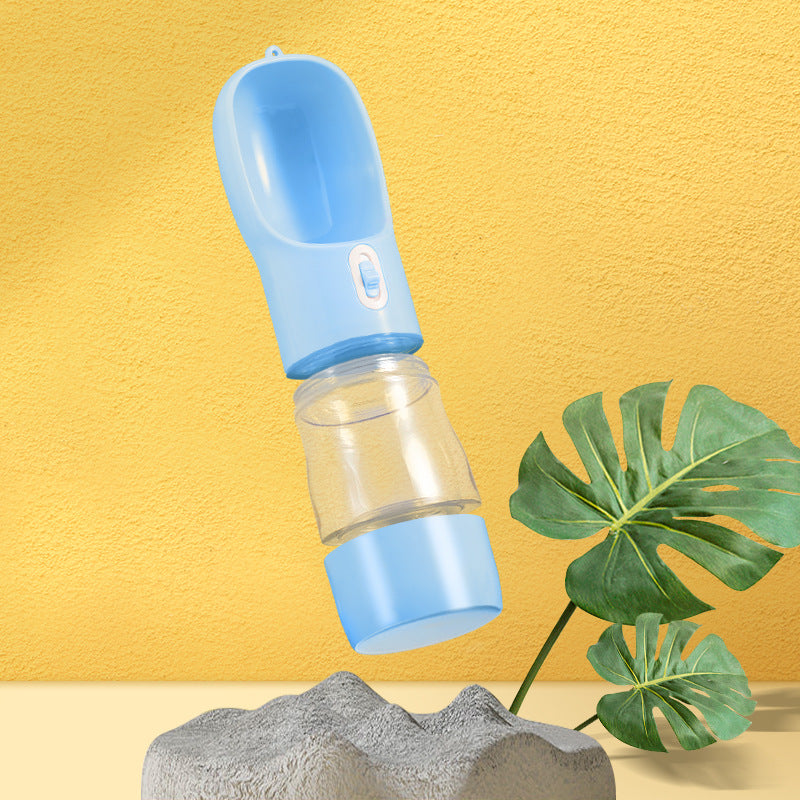Pet Dog Water Bottle Feeder Bowl Portable Food Pets Outdoor Travel