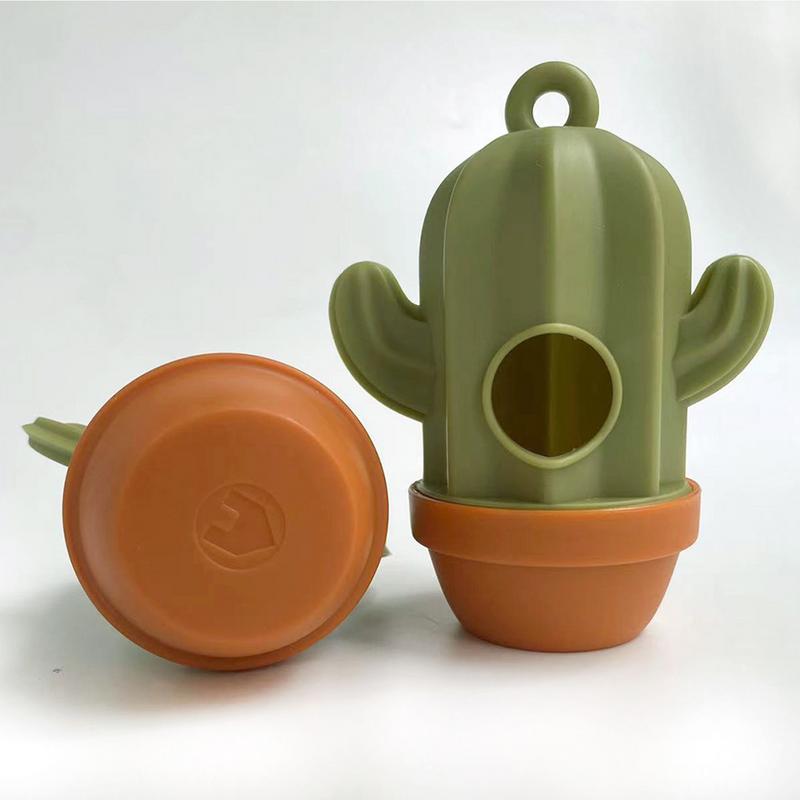 1pcs Cactus Shaped Poop Bag Dispenser Pet Dog Waste Holder Plastic