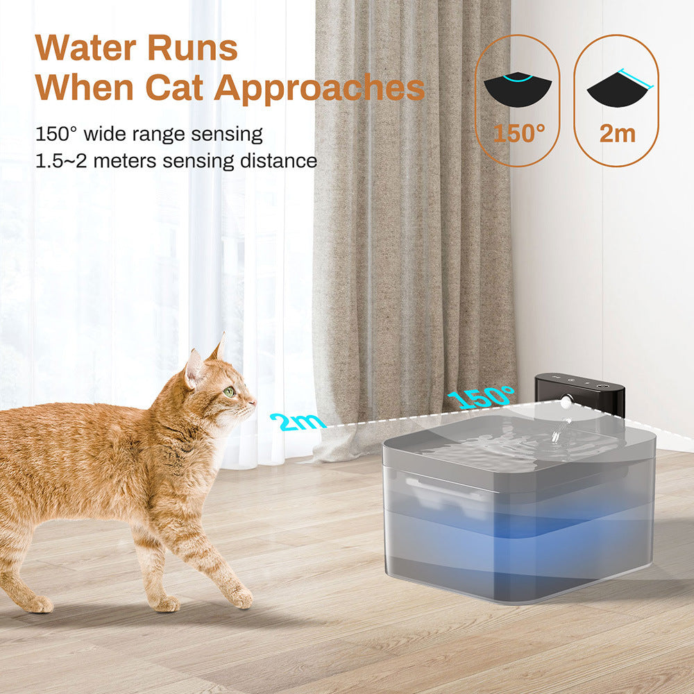 32l Pet Water Fountain Stainless Steel Automatic Induction Dispenser
