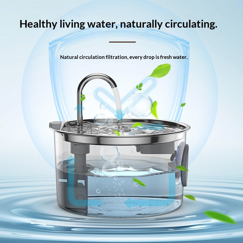Stainless Steel Automatic Recirculating Cat Water Fountain