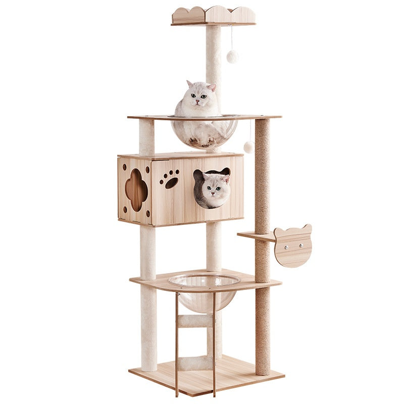 Wood-based Particleboard Pet House Design With Built-in Cat Toy