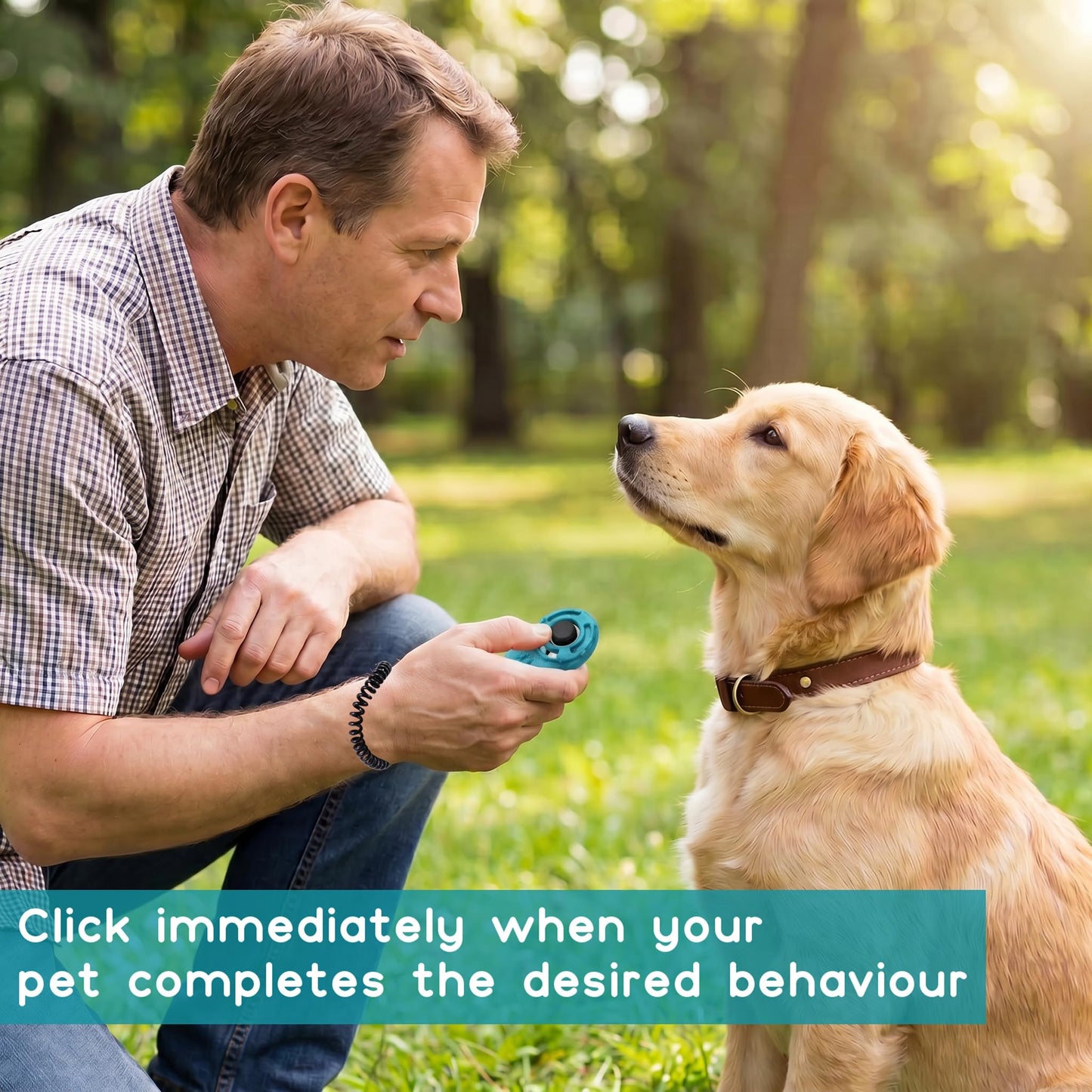 Dog Training Clicker With Sring Wrist And Keyring Pet Clickers For