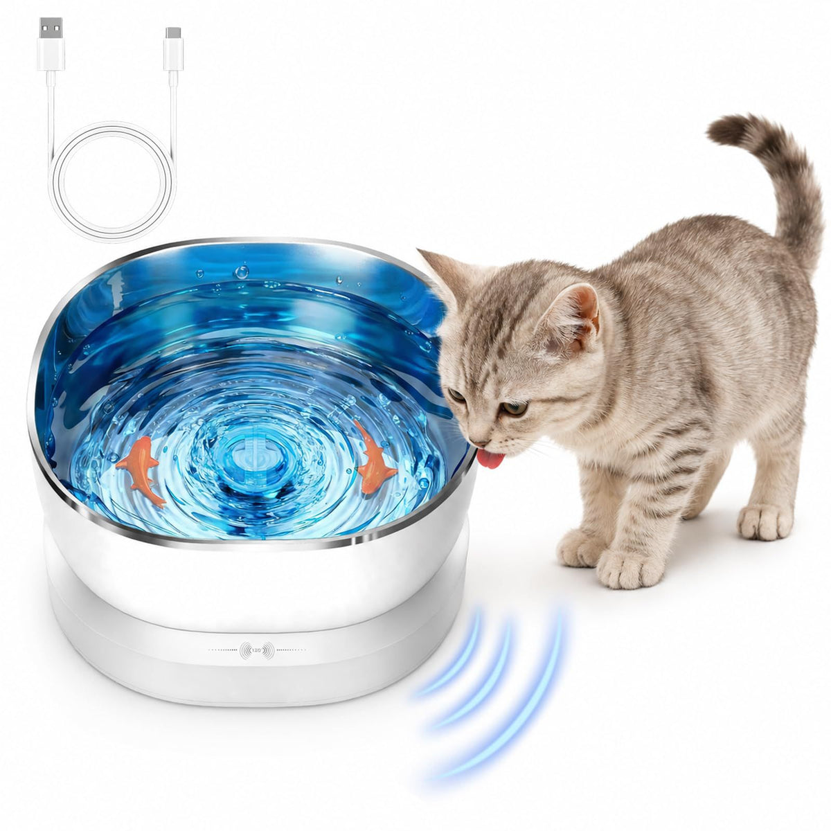 New 304 Stainless Steel Smart Pet Water Fountain