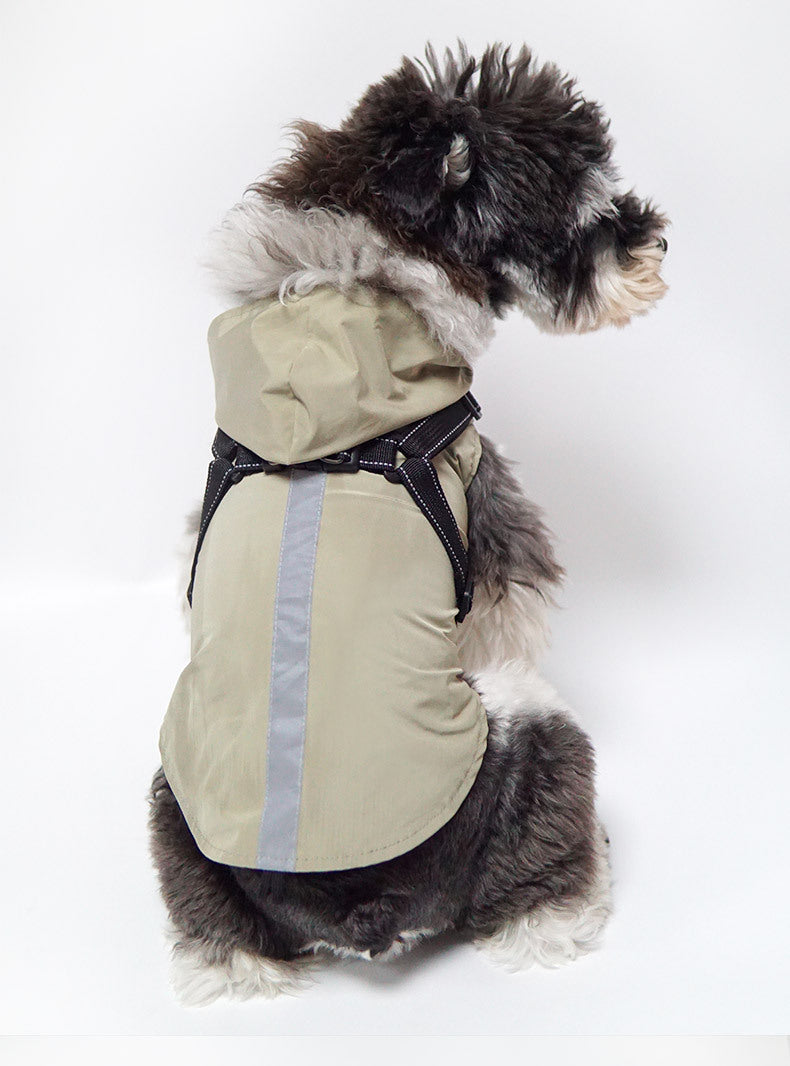New Pet Raincoat Dog Poncho Cape Reflective Large Clothes Pet