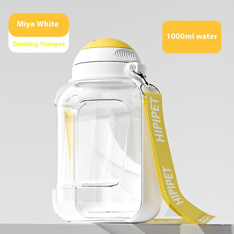 2-in-1 Dog Large Capacity Pets Out Drinking Pot Cat Water Dispenser